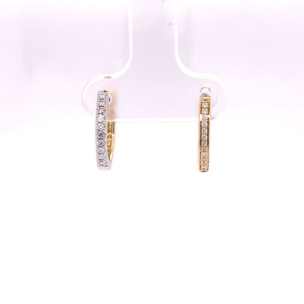 Reversable Diamond Huggie Earrings Hogan's Jewelers Gaylord, MI
