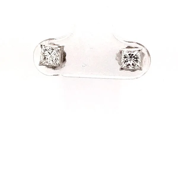 Princess Cut Diamond Stud Earrings Hogan's Jewelers Gaylord, MI