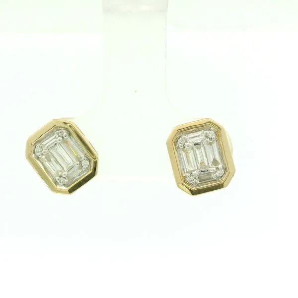 Diamond Bezel Stud Earrings Hogan's Jewelers Gaylord, MI