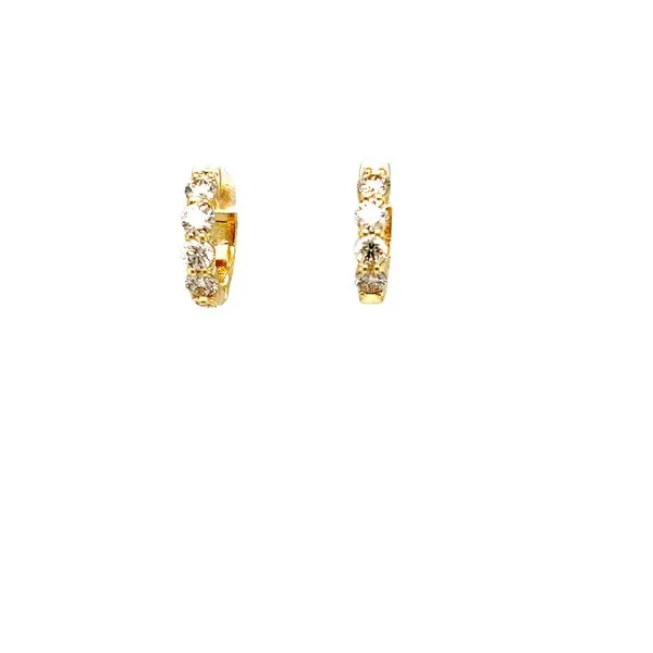 Diamond Huggie Earrings Hogan's Jewelers Gaylord, MI