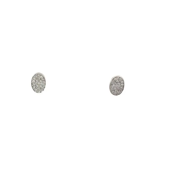 Oval Shaped Diamond Earrings Hogan's Jewelers Gaylord, MI