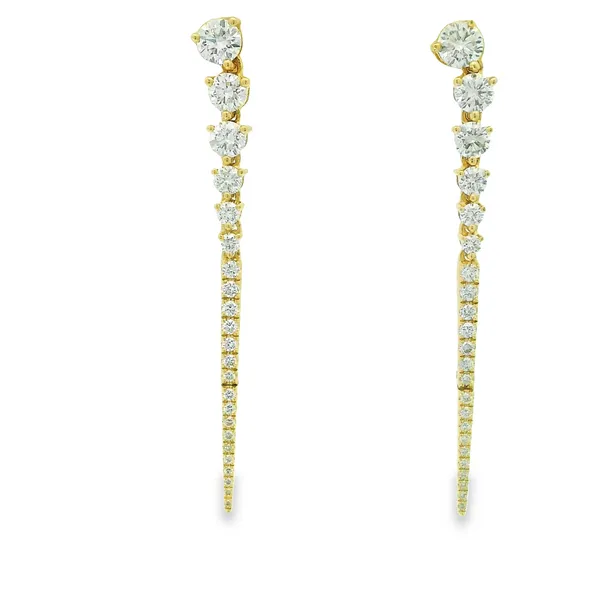 Tapered Diamond Dangle Earrings Hogan's Jewelers Gaylord, MI