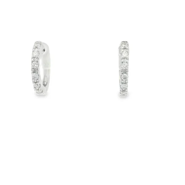 Diamond Huggie Earrings Hogan's Jewelers Gaylord, MI