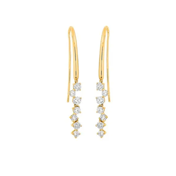 Dangle Diamond Earrings Hogan's Jewelers Gaylord, MI