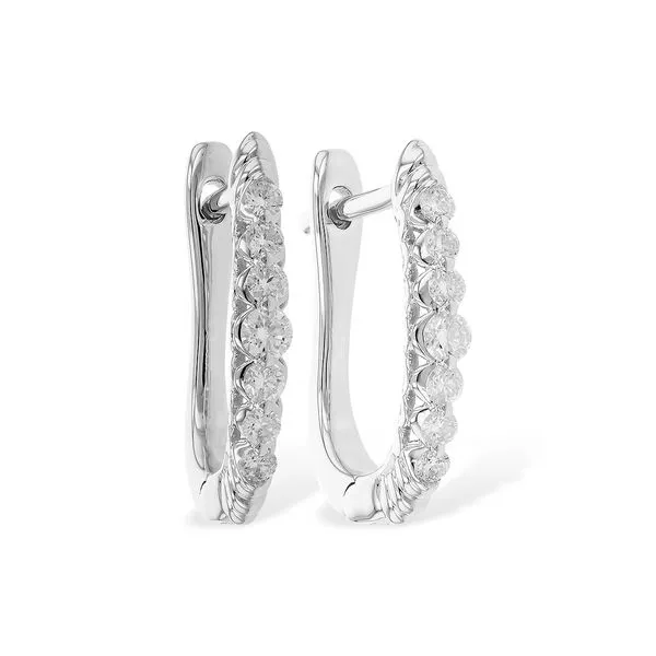 Diamond Huggie Earrings Hogan's Jewelers Gaylord, MI