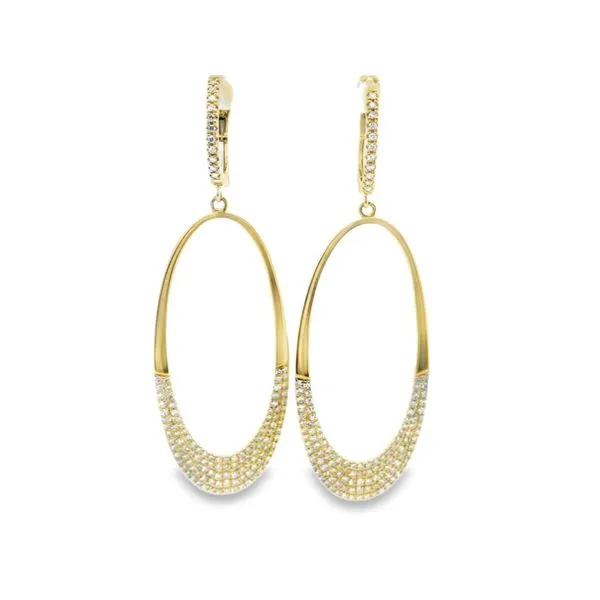 Oval Dangle Earrings Hogan's Jewelers Gaylord, MI