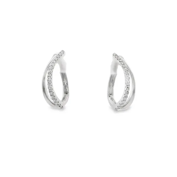 Diamond Swirl Earrings Hogan's Jewelers Gaylord, MI
