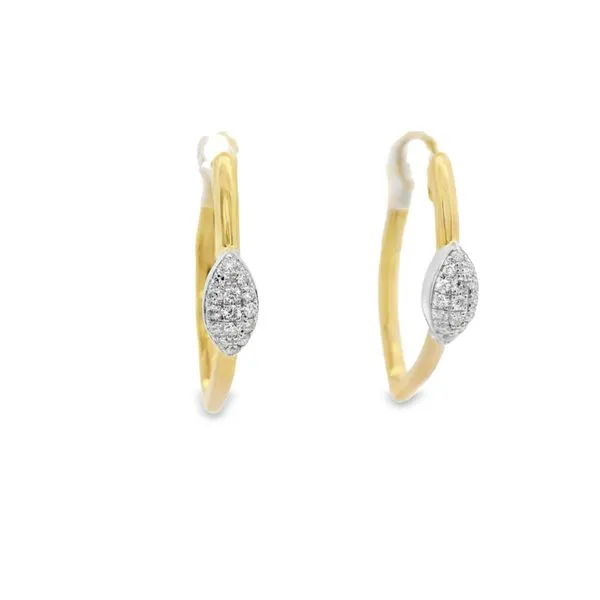Diamond V-Shaped Hoops Hogan's Jewelers Gaylord, MI