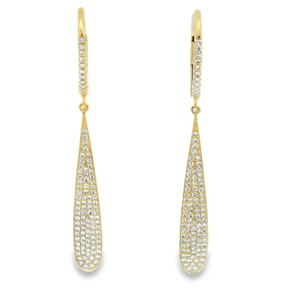 Diamond Teardrop Earrings Hogan's Jewelers Gaylord, MI