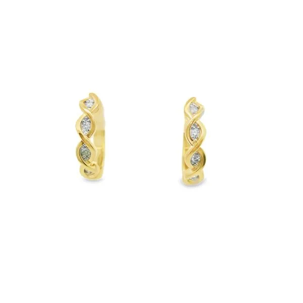 Diamond Twist Hoops Hogan's Jewelers Gaylord, MI