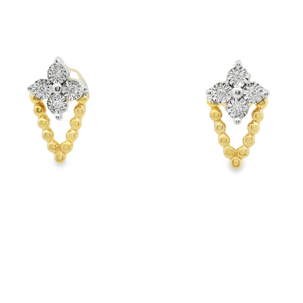 Triangle Diamond Earrings Hogan's Jewelers Gaylord, MI