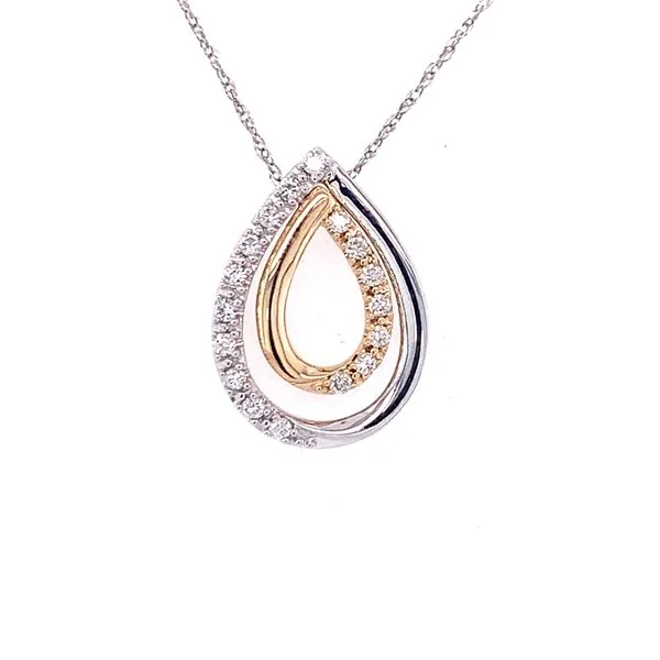 10kt Diamond Tear Drop Pendant Hogan's Jewelers Gaylord, MI