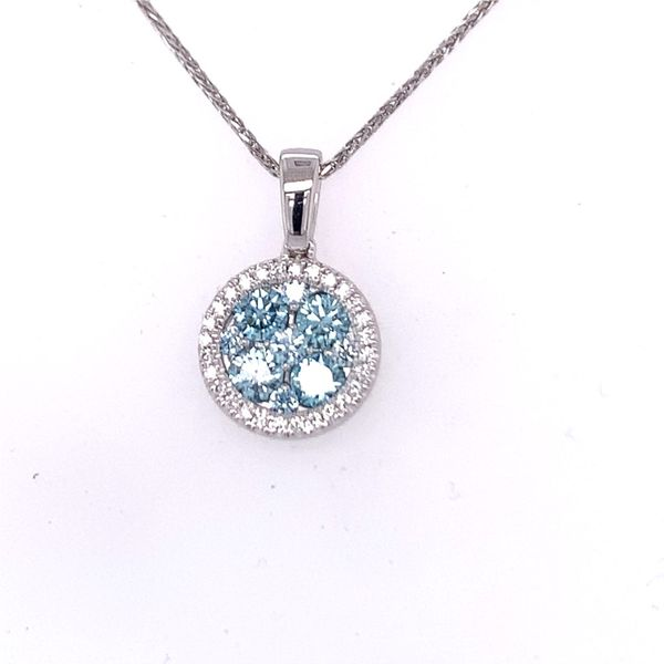 Blue and White Diamond Pendant Hogan's Jewelers Gaylord, MI