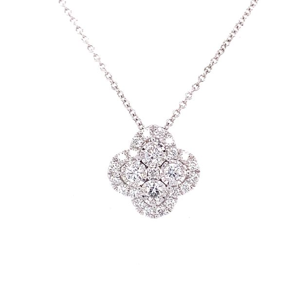 Clover Shaped Diamond Pendant Hogan's Jewelers Gaylord, MI