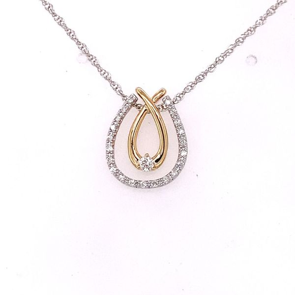 Double Tear Drop Diamond Pendant Hogan's Jewelers Gaylord, MI