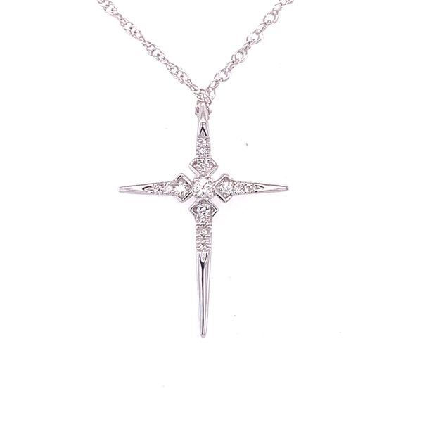 Diamond Cross Pendant Hogan's Jewelers Gaylord, MI