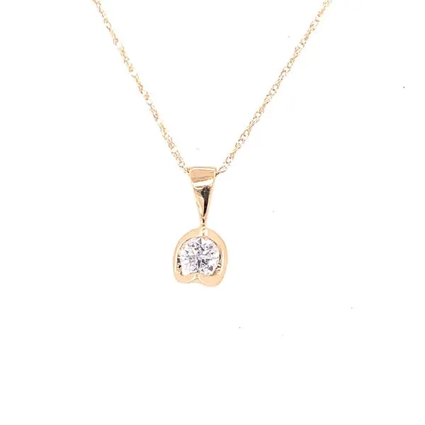 Half Moom Diamond Pendant Hogan's Jewelers Gaylord, MI