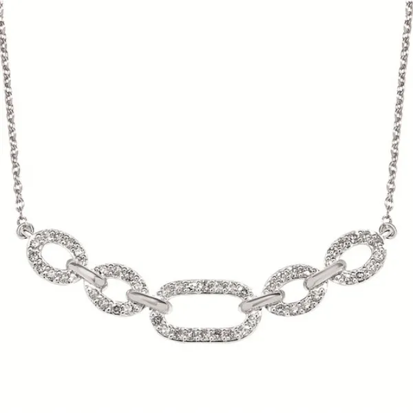 Open Oval Diamond Necklace Hogan's Jewelers Gaylord, MI