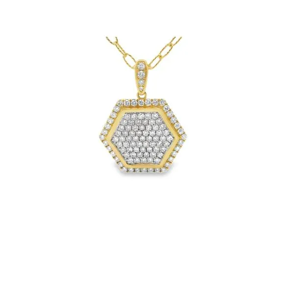 Diamond Hexagon Pendant Hogan's Jewelers Gaylord, MI