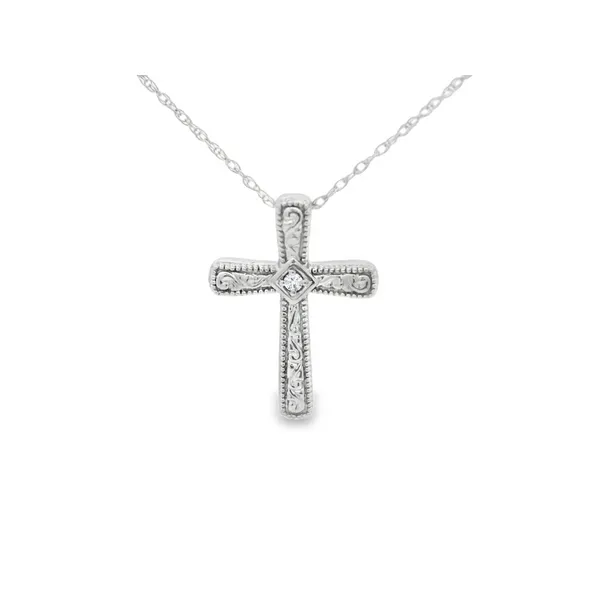 Diamond Filigree Cross Pendant Hogan's Jewelers Gaylord, MI