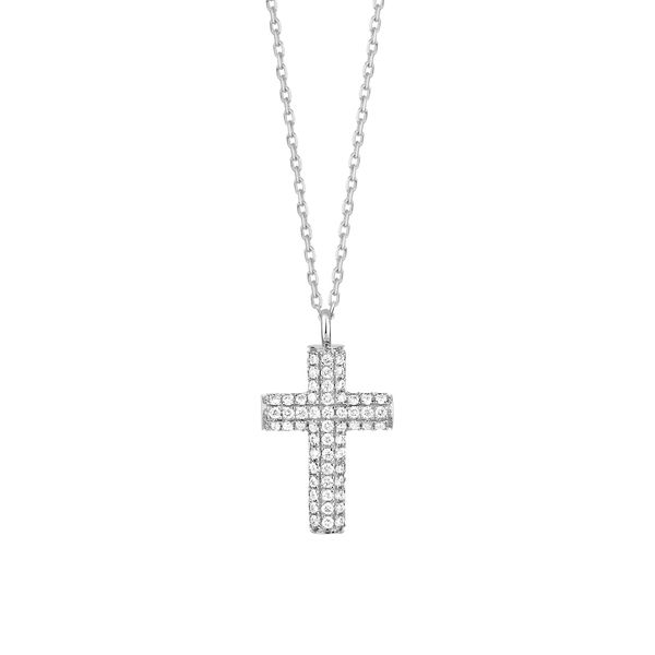 Diamond Pave Cross Pendant Hogan's Jewelers Gaylord, MI