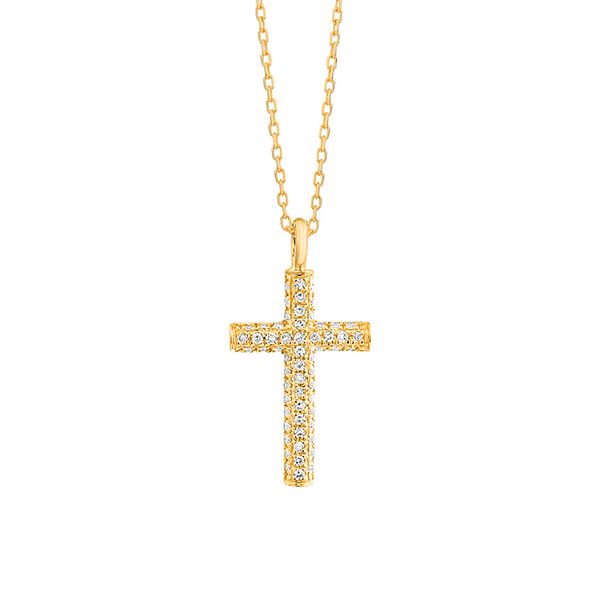 Diamond Pave Cross Pendant Hogan's Jewelers Gaylord, MI
