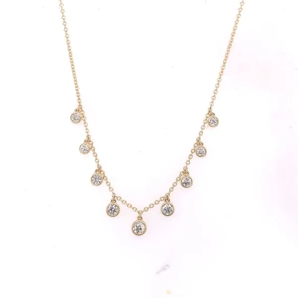 Dangle Diamond Station Necklace Hogan's Jewelers Gaylord, MI