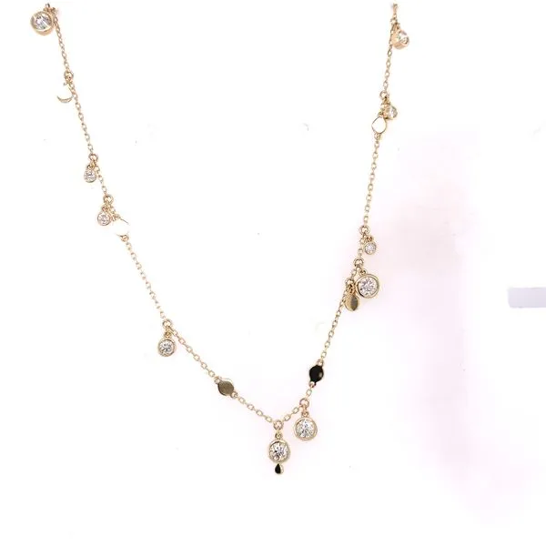 Dangle Diamond Station Necklace Hogan's Jewelers Gaylord, MI
