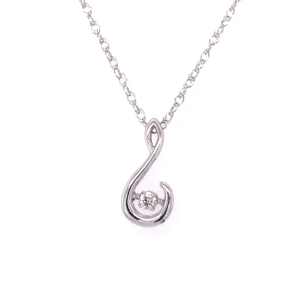 Sterling Silver Diamond Shimmer Pendant Hogan's Jewelers Gaylord, MI