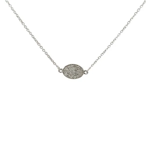 Oval Shaped Diamond Necklace Hogan's Jewelers Gaylord, MI