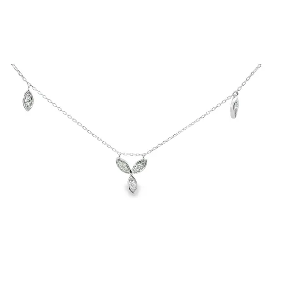 Diamond Floral Necklace Hogan's Jewelers Gaylord, MI