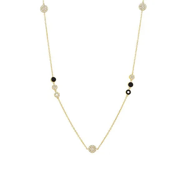 Diamond and Onyx Necklace Hogan's Jewelers Gaylord, MI