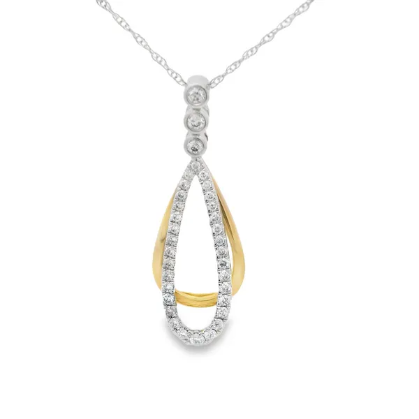 Two Tone Diamond Necklace Hogan's Jewelers Gaylord, MI