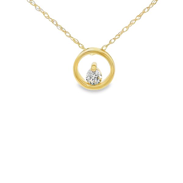 Round Diamond Circle Pendant Hogan's Jewelers Gaylord, MI