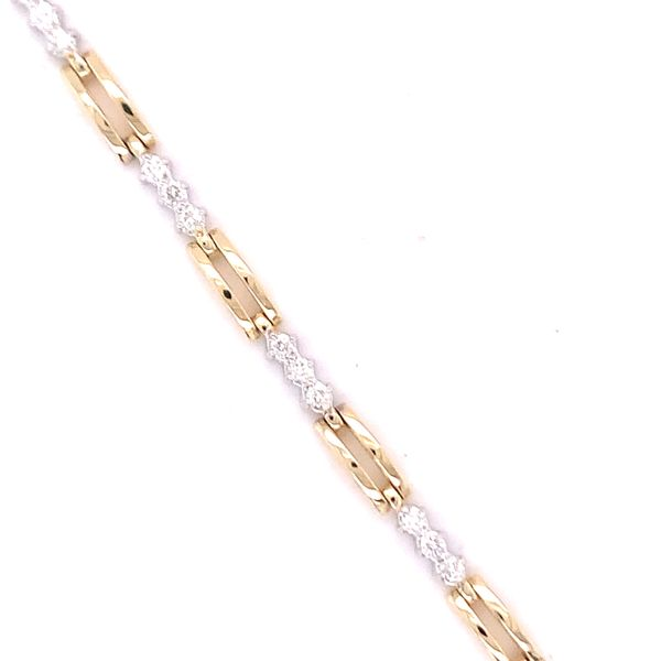 Two-Tone Gold Diamond Bracelet Hogan's Jewelers Gaylord, MI