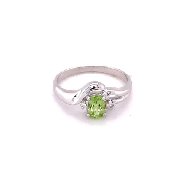 Peridot and Diamond Fashion Ring Hogan's Jewelers Gaylord, MI