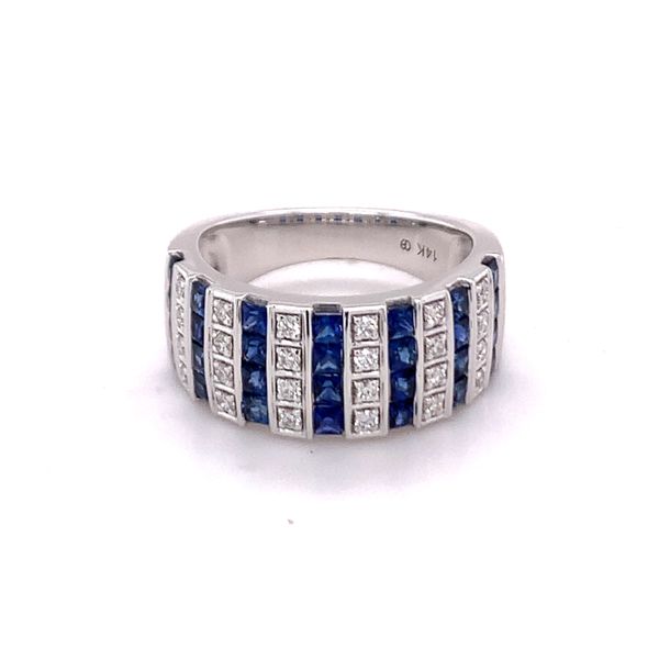 Sapphire and Diamond Wide Fashion Band Hogan's Jewelers Gaylord, MI