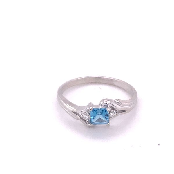 Blue Topaz and Diamond Fashion Ring Hogan's Jewelers Gaylord, MI