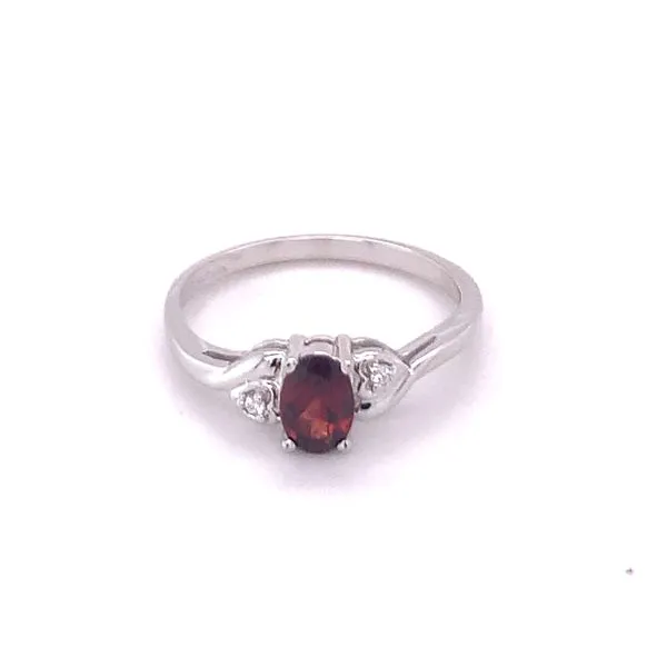 Garnet and Diamond Fashion Ring Hogan's Jewelers Gaylord, MI