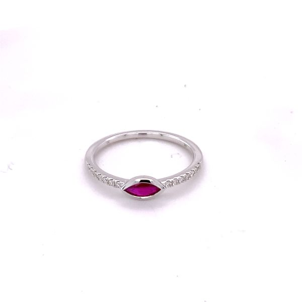 Marquise Pink Tourmaline and Diamond Fashion Ring Hogan's Jewelers Gaylord, MI