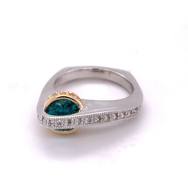 Carribeann Blue Quartz and White Sapphire Fashion Ring Hogan's Jewelers Gaylord, MI