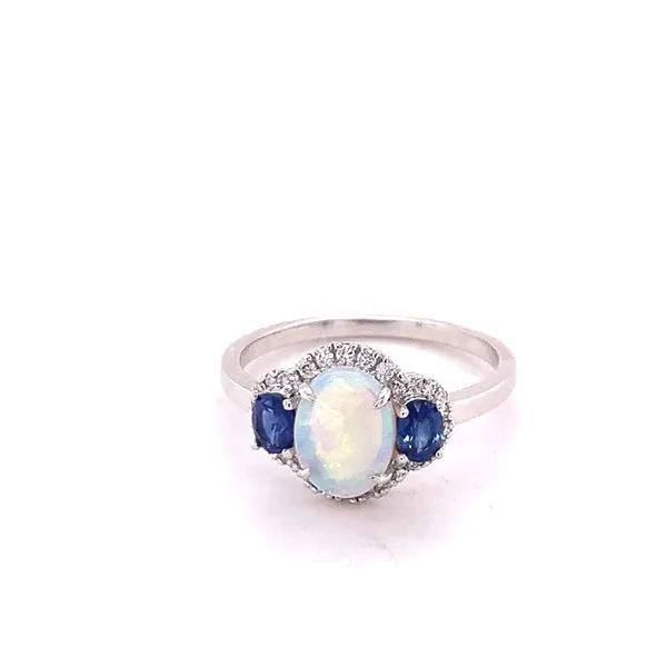 Opal/Sapphire and Diamond Ring Hogan's Jewelers Gaylord, MI