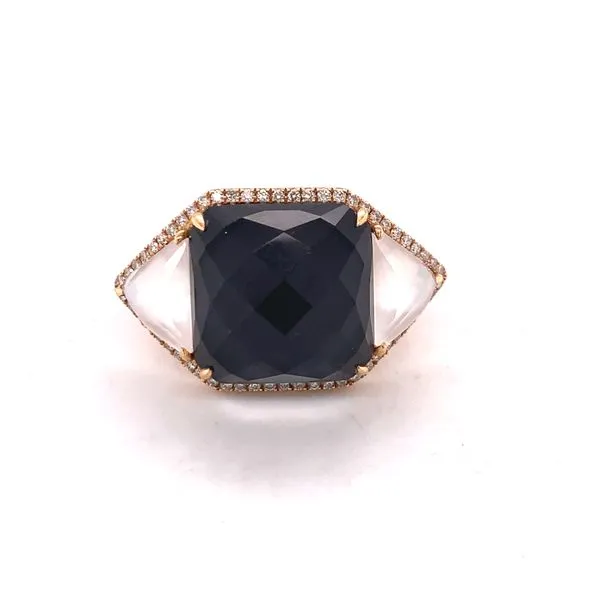 Hematite and Mother of Pearl Fashion Ring Hogan's Jewelers Gaylord, MI