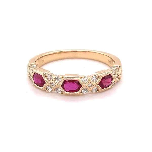 Ruby and Diamond Band Hogan's Jewelers Gaylord, MI