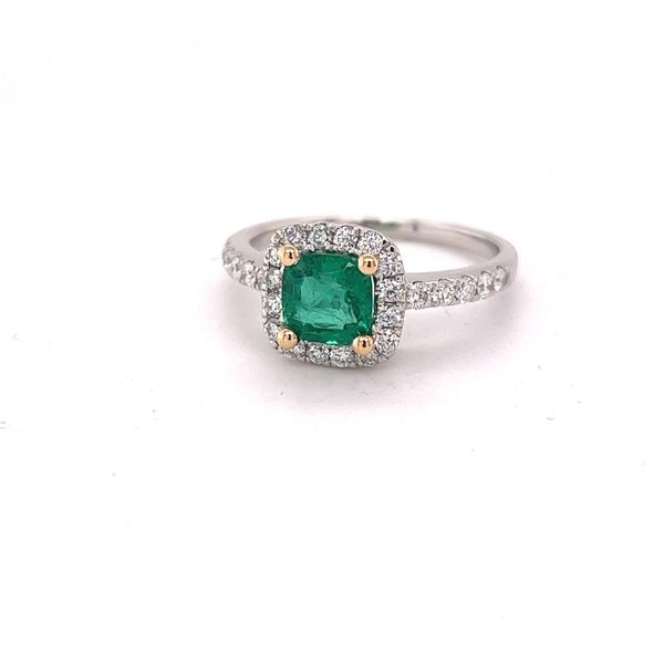 Emerald and Diamond Ring Hogan's Jewelers Gaylord, MI