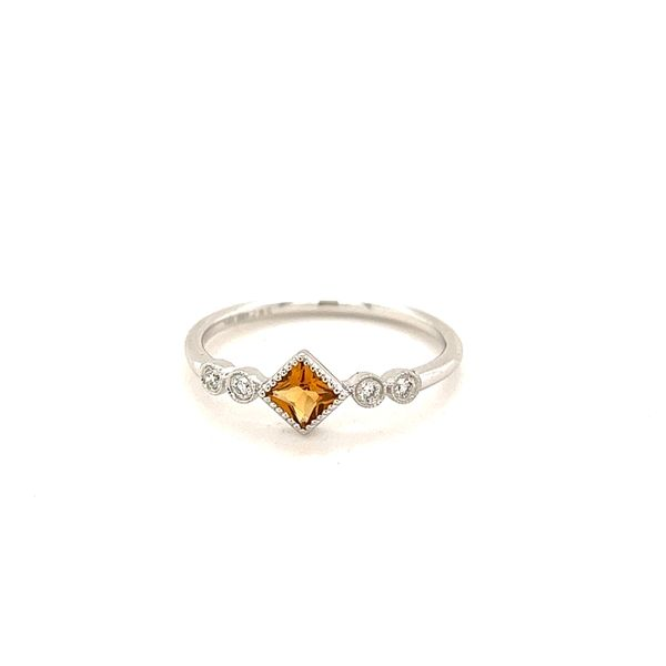 Citrine and Diamond Fashion Ring Hogan's Jewelers Gaylord, MI