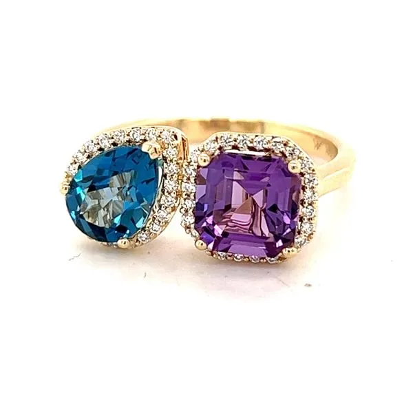 Topaz and Amethyst Diamond Fashion Ring Hogan's Jewelers Gaylord, MI