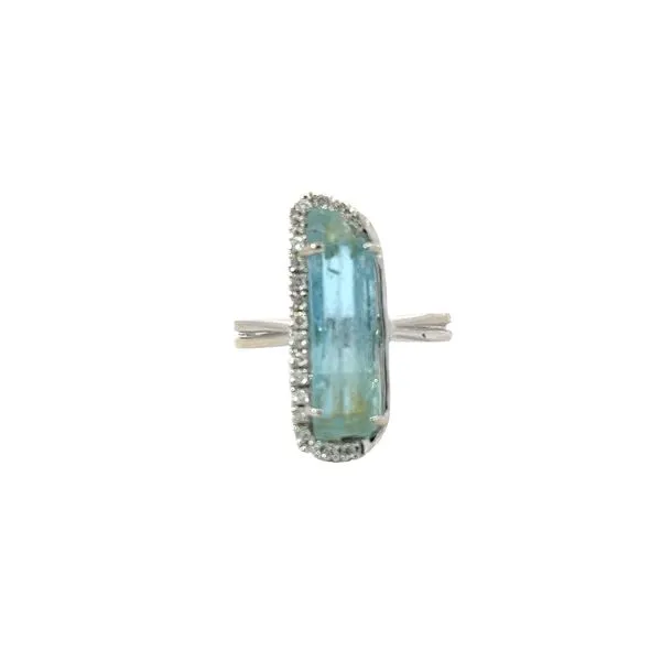 One-Of-A-Kind Aqua Marine Ring Hogan's Jewelers Gaylord, MI