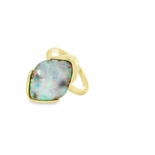 Black Boulder Opal Ring Hogan's Jewelers Gaylord, MI