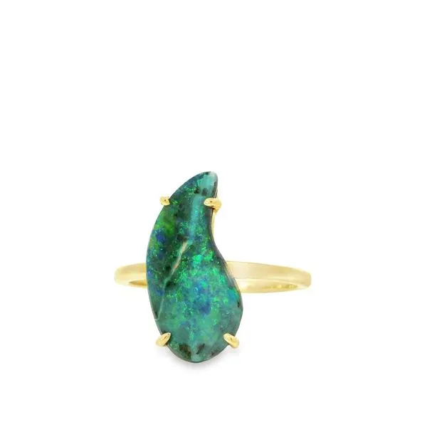Black Boulder Opal Ring Hogan's Jewelers Gaylord, MI